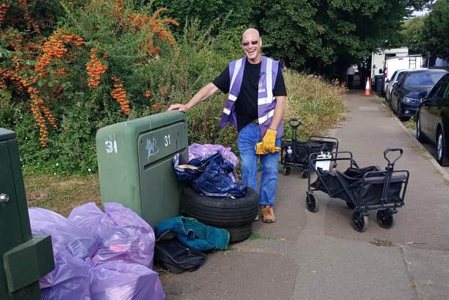 Volunteer Alison McClean explained that the Northants Litter Wombles collaborated on the ‘Pride in Place’ initiative with Saints, Veolia, West Northamptonshire Council and Discover Northants, with the aim of enhancing the welcome to the town.