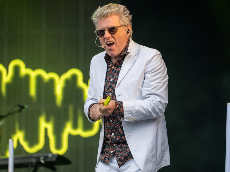 Tom Bailey on stage at Let’s Rock Northampton at Delapré Park on Saturday, June 15, 2024. Photo by David Jackson.