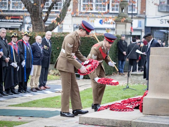 A parade and service took place in Northampton on Sunday November 9, as the town paid its respects to those who served, or continue to serve, the country.