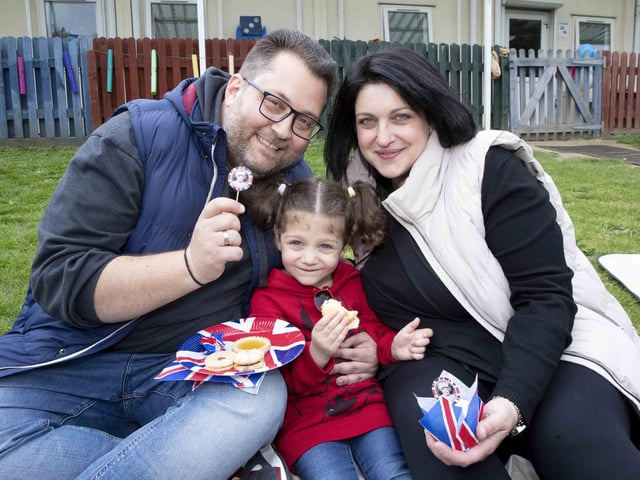 Children, parents and staff enjoyed an afternoon tea as a tree was planted to mark the Queen's 70-year reign.