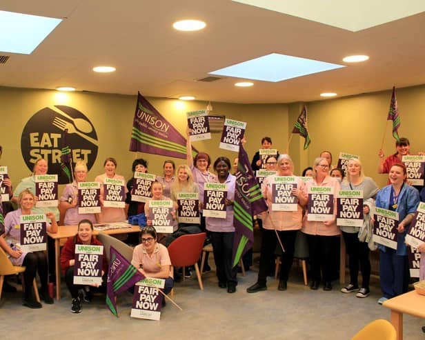 Healthcare assistants at Northampton General have voted for strike action over pay