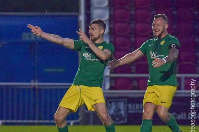 Duane Morgan who scored for Blisworth Saturday