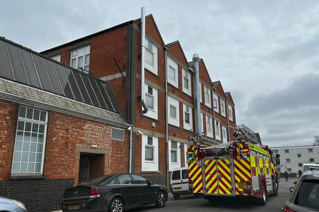 Two fire engines are at the scene this morning (Tuesday, May 3)