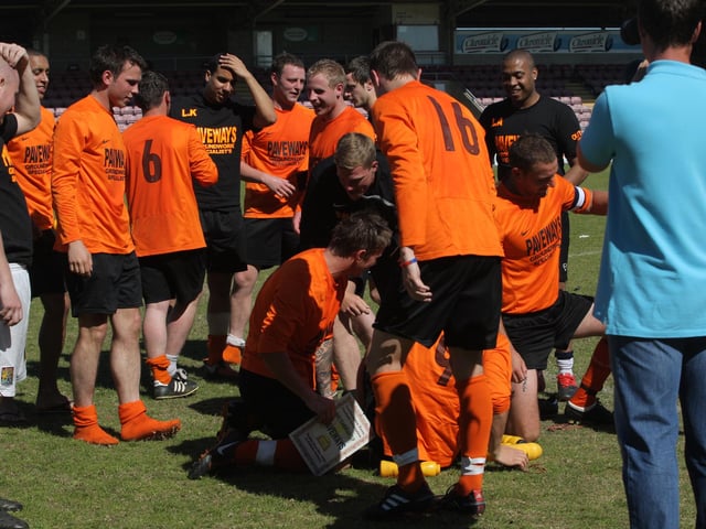 Sunday football: MDH Teamwear Cup final between Dynamo and Paveways