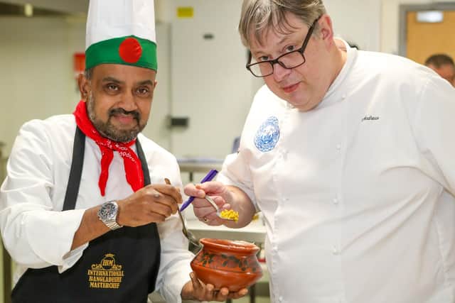 Organiser Muhammad Ali with Andrew Green, the CEO of Craft Guild of Chefs – the UK’s leading association for chefs. Photo: Clark Smith-Stanley Profile Photography.