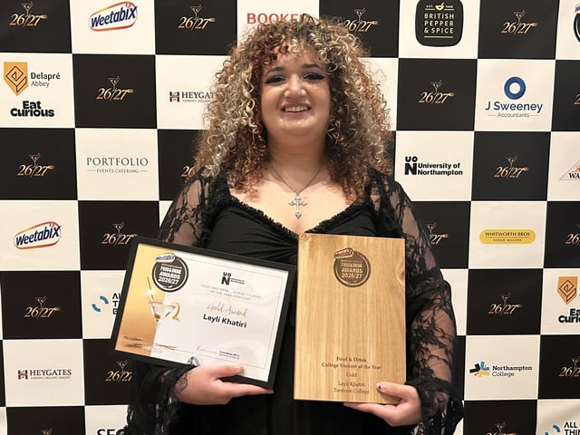 The winner was Leyli Khatiri from Tresham College.