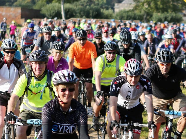 2014 - Cycle for Cynthia event at Lamport Hall to raise money for Cynthia Spencer Hospice.