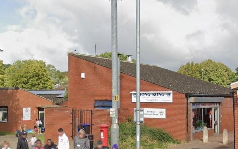 The Chinese takeaway was given a two star hygiene rating at its last inspection on 25 September.