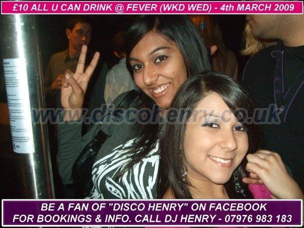 Nostalgic photos from a night out at Fever in March 2009.