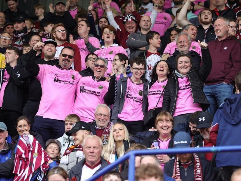 It was a nervy afternoon at Tranmere but by full-time Cobblers fans were all smiles