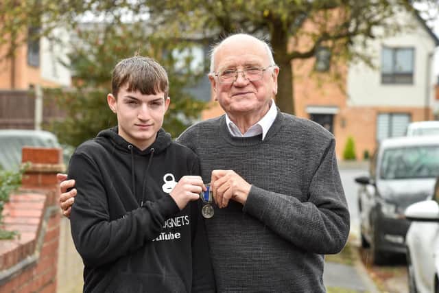 Pictured Geoffrey Barron (right) and Ryan Davenport (left).