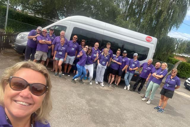 The team of volunteers who rescued tonnes of food from Silverstone on Grand Prix weekend.