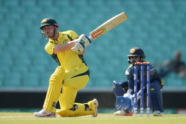 Chris Lynn in action for Australia against Sri Lanka