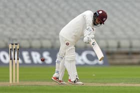 Ricardo Vasconcelos his s fourth first-class century of the season for Northants
