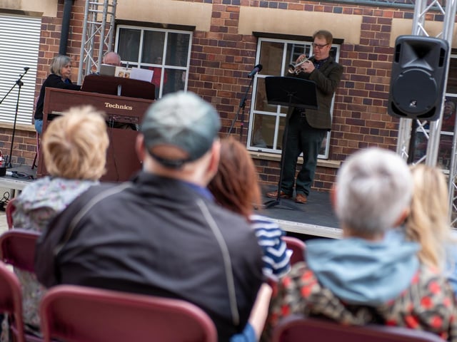 David Blackadder & Richard Holloway, Northampton Music Festival 2022. Photo by David Jackson.