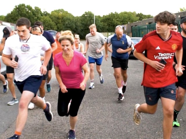 100 people ran five kilometres, jumped in an ice bath and ate a burger, and are already calling to take on another challenge for the important cause.