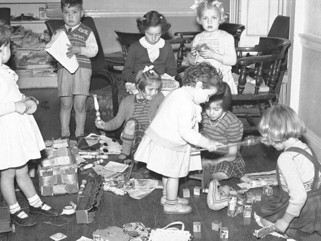 Children playing with toys