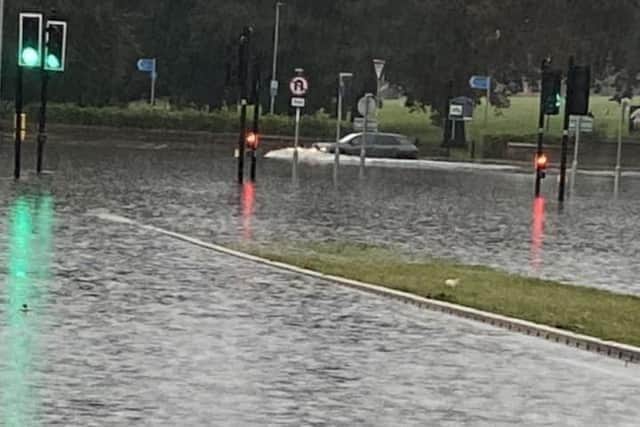 Flooding in Northampton. Picture taken by Chronicle & Echo reader, Sarah Fry.