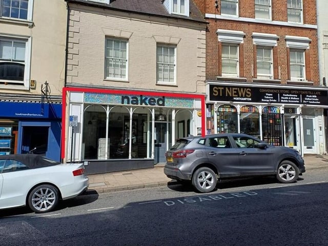 10 Bridge Street, Northampton, is a ground-floor retail unit in a central location, most recently occupied by Naked Salon. The sales ad says it could be suitable for other uses, subject to planning, and it’s available on a new lease for around £16,000 a year (£1,333 a month).