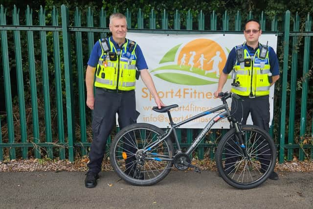 The stolen bike has been returned to the charity.