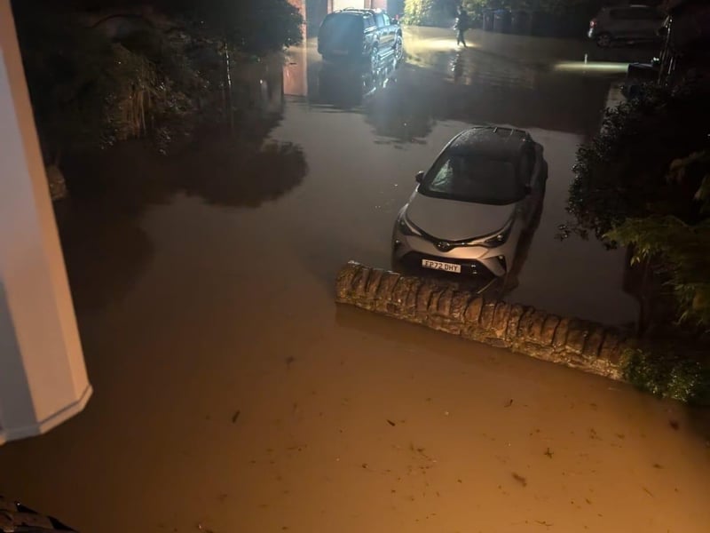 Picture of the floods in September. (Image: Alan Walters)
