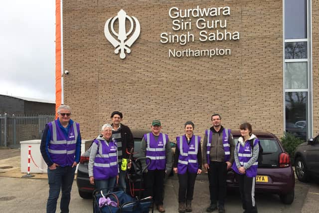 The Wombles' team was later invited into the nearby Sikh temple for refreshments.