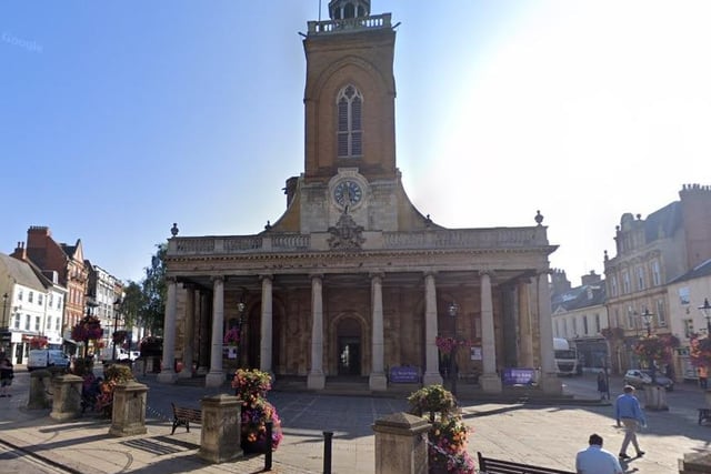 An iconic symbol of Northampton, the church was rebuilt after the great fire in 1675 and is regularly featured on film and television.