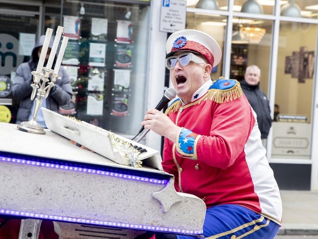 Christmas shoppers enjoyed the festive celebrations in Northampton's Cultural Quarter on Saturday