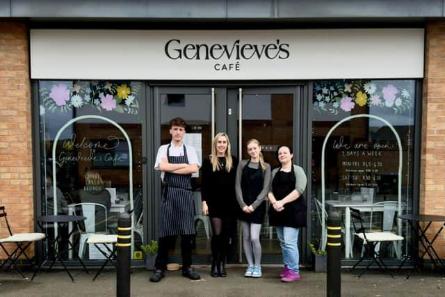 Laura Hughes, founder and owner of Genevieve’s Cafe on Dragonfly Way, Pineham village, is the latest to contribute to We Mean Business. The venue opened in May 2024 in the hope of becoming a vibrant community hub.