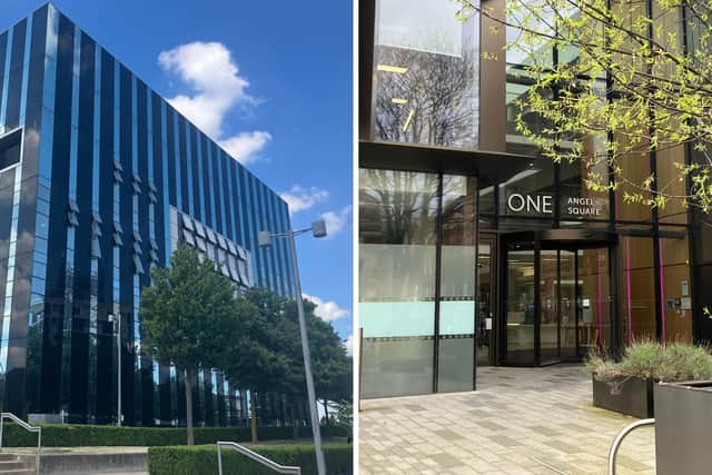 North Northamptonshire and West Northamptonshire council offices.