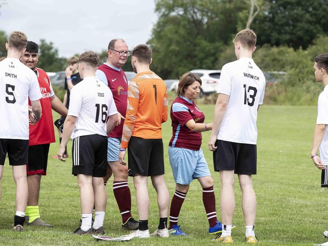 Hundreds gathered to remember 20-year-old Northampton amateur footballer Luke, who sadly died in January