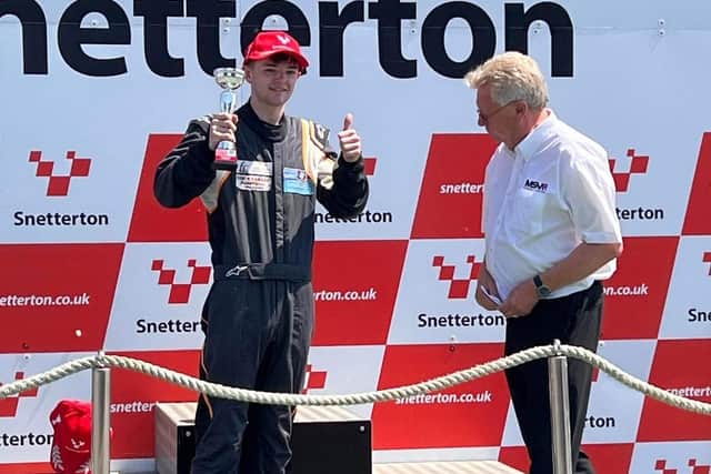 Ben on the grid at a sunny Snetterton in Summer 2023