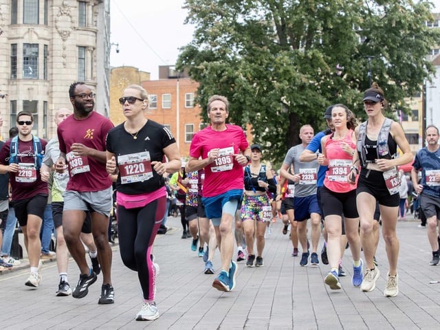 Hundreds of runners took part in the half marathon around the town on Sunday September 14.