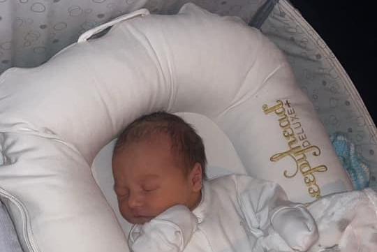 Oakley Elliott born at 9.28pm on November 3 at Northampton General Hospital, weighing 7lbs 13oz.