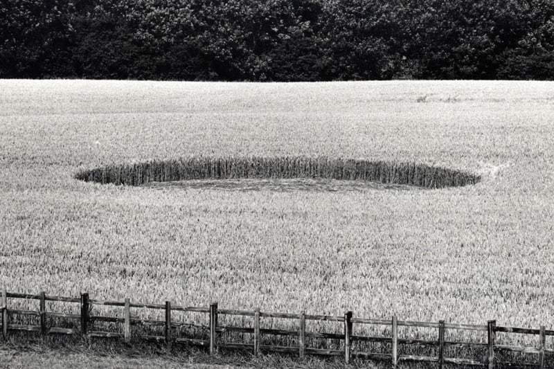 The circle viewed from the Samuel Pepys pub car park in Slipton on August 3, 1993
