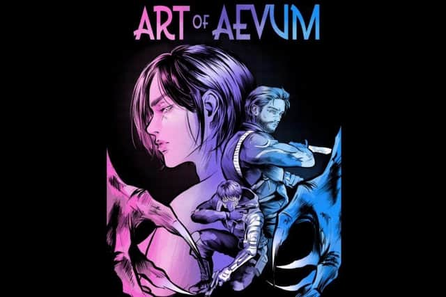 Poster for Art of Aevum, exhibiting in Northampton this weekend (Saturday 7 December).