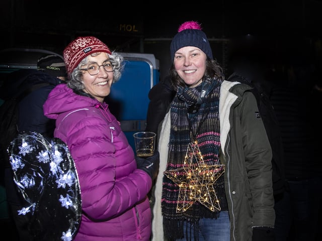Elliott’s Rectory Farm in Moulton hosted a torchlit carol service on Saturday, December 17, 2022.