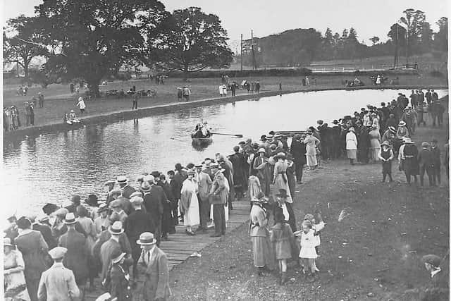 The regatta in 1921at Wicksteed Park