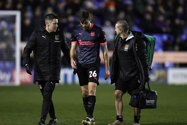 Jack Baldwin suffered an eye injury against Shrewsbury last month