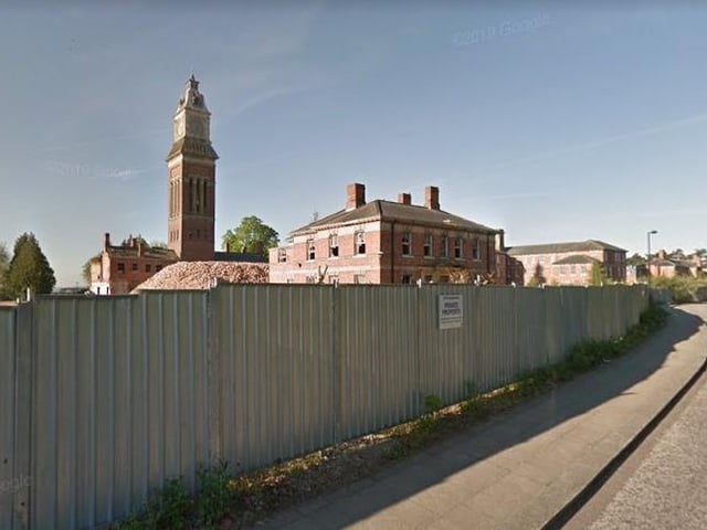 The former psychiatric hospital opened in 1876 and closed in 1995. The perimeter of the Grade II listed building is boarded up and it remains derelict. Despite an inferno ripping through the former hospital block in 2014, two years later a planning application was lodged to demolish the existing ward blocks, restore the clock tower and build 137 flats and 98 houses on the site. However, little progress has been made to bring the site back into use.