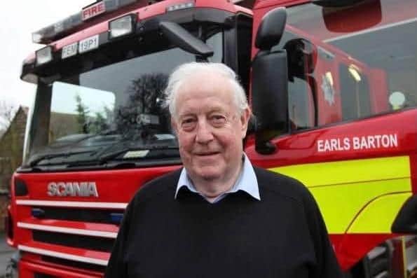 Martin Cahill MBE worked as a retained firefighter for 35 years Credit: Earls Barton Parish Council