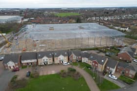 Residential properties bordering the warehouse site