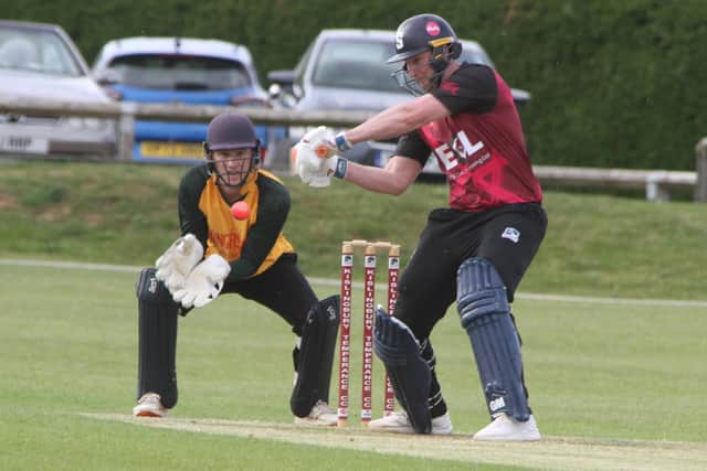 Alex Wakely in action for Kislingbury Temperance against Stony Stratford (Picture: Finbarr Carroll)
