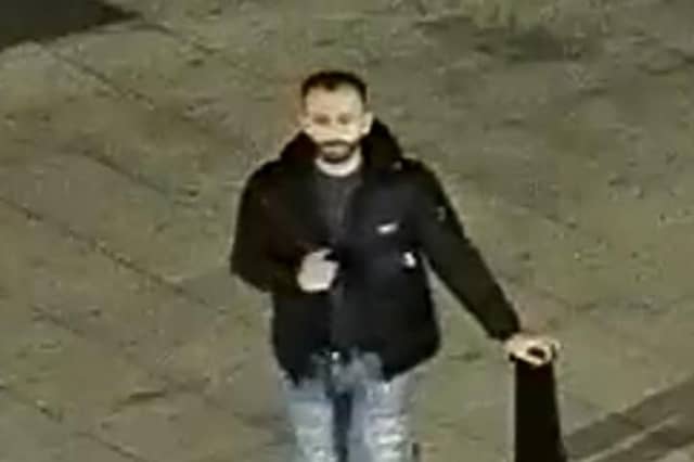 Police want to speak to the man in the image.