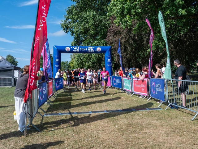 Runners taking part in the Race For Life at Abington Park in Northampton on Sunday, July, 12, 20026. Photo by David Jackson.