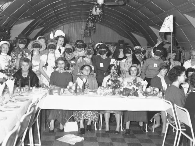 Residents' Christmas dinner at Northampton General Hospital, December 29, 1960