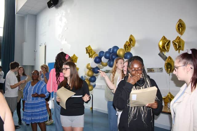 Students celebrate exam success