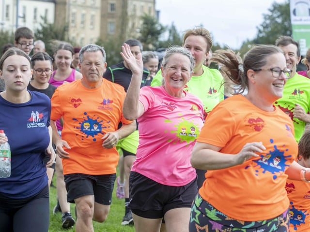 A family-friendly fun run, with water slides and obstacles, took place at Upton Country Park on Saturday (August 12) to raise funds for a Northampton charity.