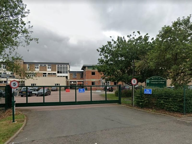 GCSE results at Campion School contributed to a Progress 8 score of -0.04, putting the Bugbrooke school among the average nationally.