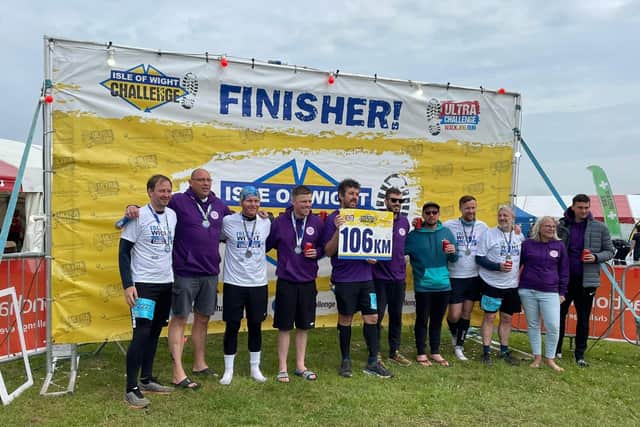 11 of the team completed the challenge, in aid of the Daisy Suite Appeal.